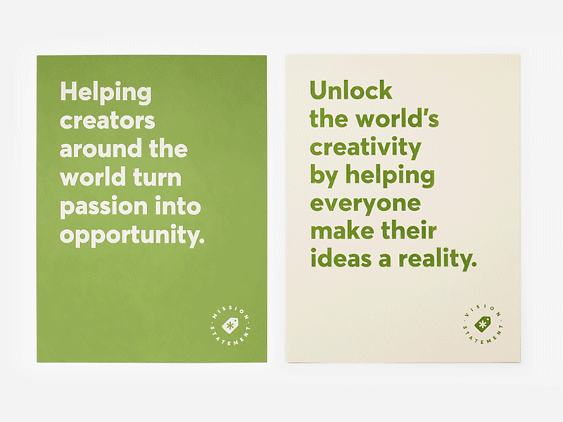 Creative Market Mission & Vision Posters