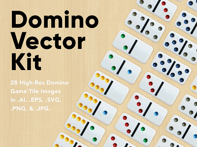 Domino Vector Kit ai asset creative market creativemarket design domino dominos eps for sale high resolution kit resource svg vector