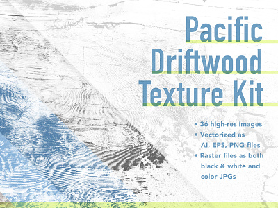 Pacific Driftwood Texture Kit assets creativemarket design resources driftwood for sale kit oregon pacifico pack raster texturepack textures vector vectorized wood