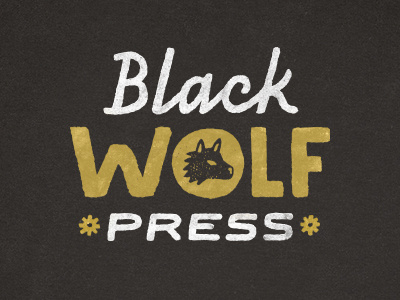 black wolf press black wolf press blfwlf california letterpress logo