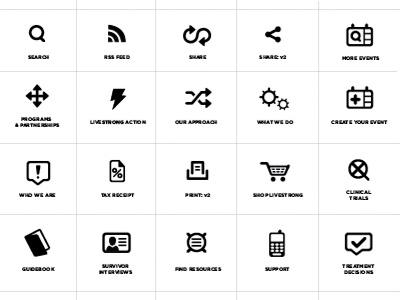 LS Icon Set by Gerren Lamson on Dribbble
