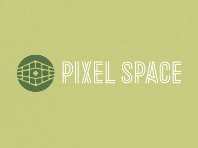 Pixel Space logo custom icon logo pixel space type