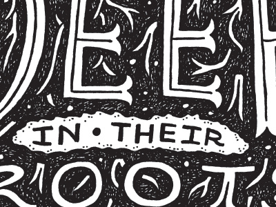 in-their illustration in pen and ink print silkscreen teaser their