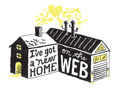 new home. black cozy double house finally heart smoke illustration new home website whew yellow