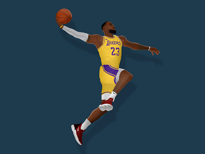 LeBron James advance ball basketball blue brain branding design graphic design illustration lakers logo vector yellow