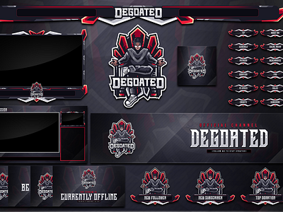 Degoated STREAM PACK | Custom twitch Animated Twitch Overlay