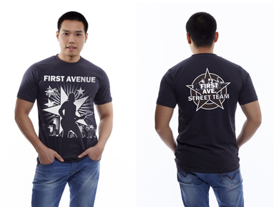 First Avenue Street Team Shirt clothing design graphics print shirt