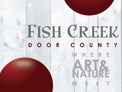 Fish Creek art design door county nature