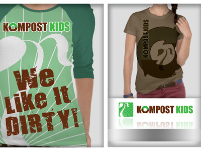 Kompost Kids Mock Up clothing design graphics print shirt