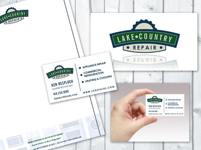 Lake Country Repair Stationery business cards print stationary