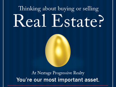 Real Estate ad advert advertisement b2b. b2c blue gold real estate