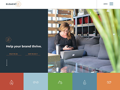Element5 Digital Home - WIP agency development homepage redesign ui ux web web design wip