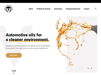 Homepage Concept gold homepage oil ui ui design ux ux design web design