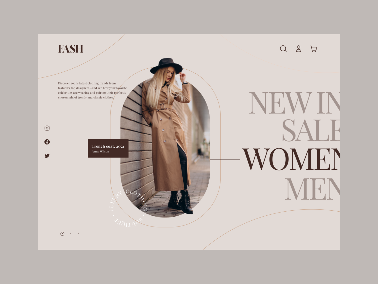 Fashion Landing Page Design by Movadex 🇺🇦 on Dribbble