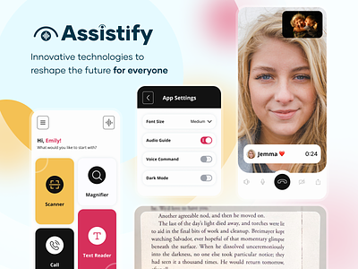 Accessibility App Concept 3d accessibility android animation app branding design design team graphic design ios logo motion graphics movadex ui ux