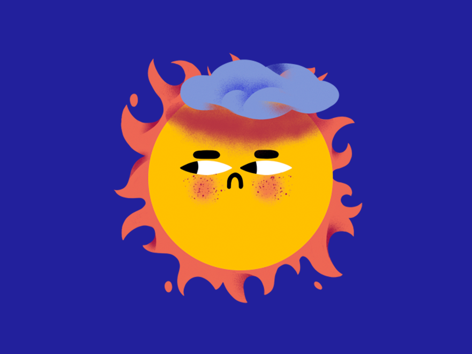 Mood Sun. Bad morning