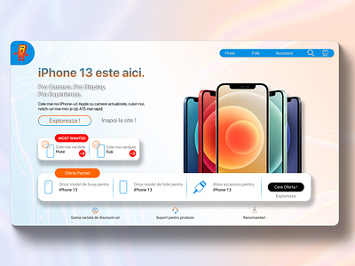 iPhone 13 Landing Page web design