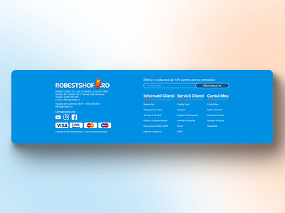 RoBestShop Footer Model 4 web design