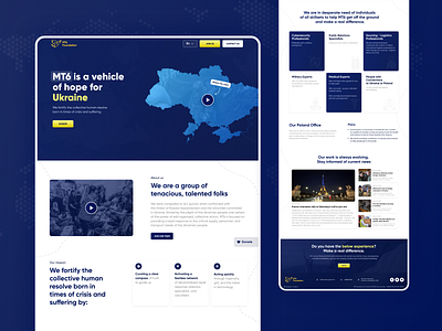 MT6 Foundation. Landing page charity design homepage landing popular ui uiux ux web design