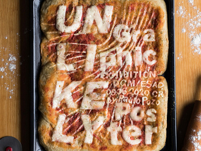 Unlikely Graphic Poster cooking design graphic design photography pizza poster unlikely