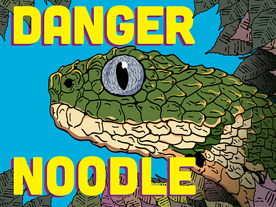 Danger Noodle design illustration snake