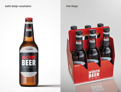 M-Cube BEER - Packaging design branding graphic design