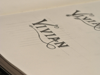 Vivian Logo Sketch