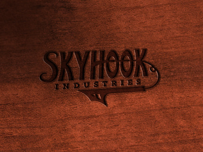 Skyhook branding brown identity logo mockup skyhook wood