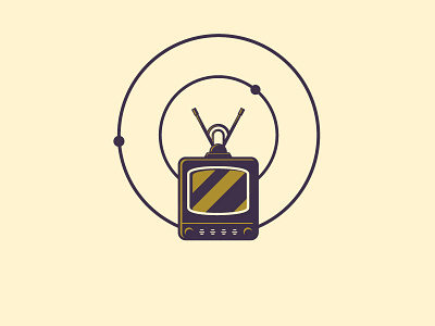Atomos TV art deco atomos branding deco identity logo rocket tv
