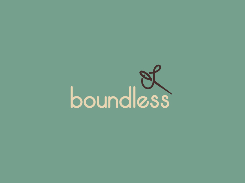 Boundless Closeup boundless needle stitching sewing identity branding logo