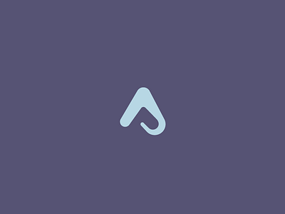 AP ap blue brand identity logo negative purple