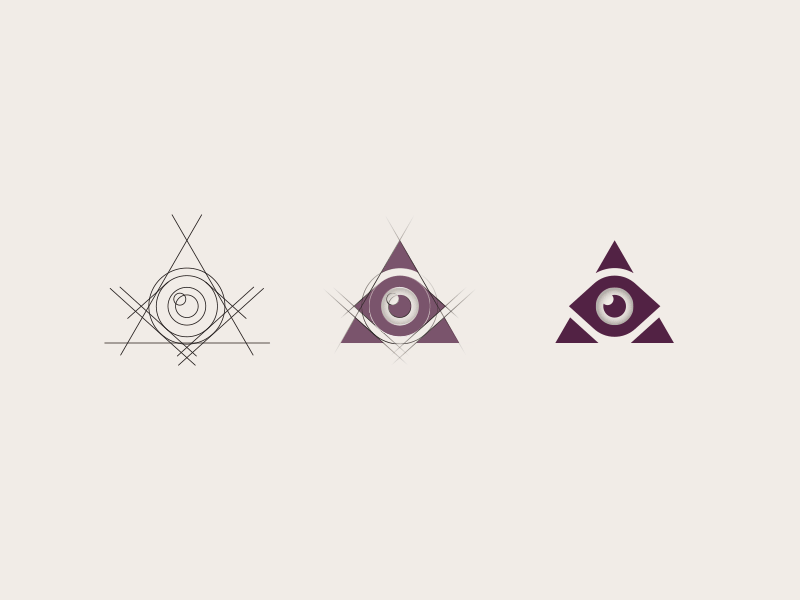 Medjed Grid branding cult eye logo medjed occult pyramid