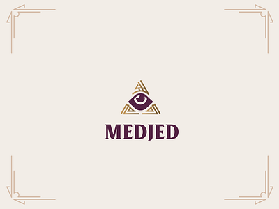 Medjed Detail branding cult eye logo medjed occult pyramid