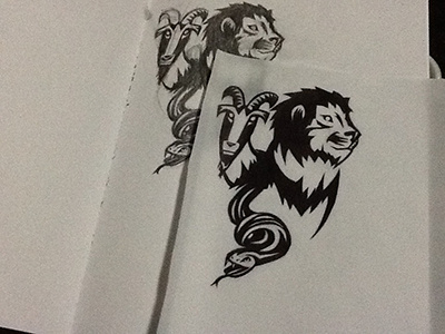 Chimera Sketch chimera drawing goat lion pencil snake