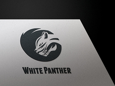 White Panther Mockup animal branding logo mockup panther