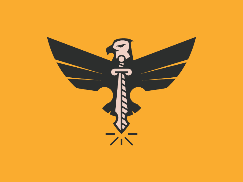 Eagle Sword *longer wings Logo by Jamal | Atomos Creative on Dribbble