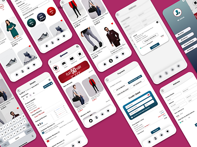 Ecommerce - Mobile Application (Android & ios) app branding ecommerce graphic design logo store ui