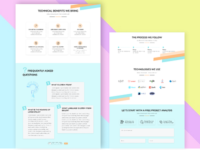 Sofware Firm Website UI