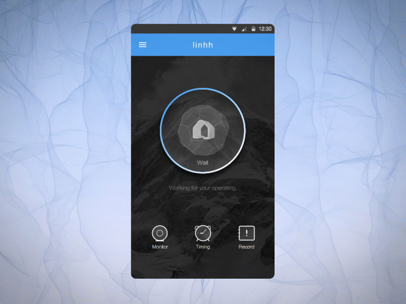 Arouse animation app arouse blue ui