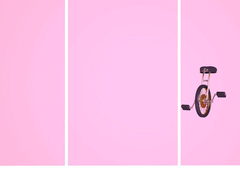 Wheelbarrow animation cinema4d design illustration pink