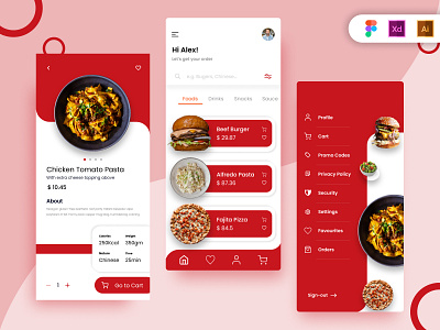 Food Delivery App app app design design food app food app ui food delivery app ui graphic design ios ui ios ui design mob mobile app mobile app design ui