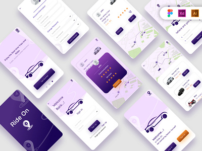 Taxi App app cab service design graphic design illustration ios app ios ui design mobile app mobile app design taxi taxi app ui