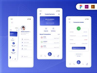 Money Transfer App Design app bank and finance app clay clay morphism design e wallet bank figma graphic design ios ui design mobile app mobile app design mobile application money exchange app money transfer app morphism ui ui ux design