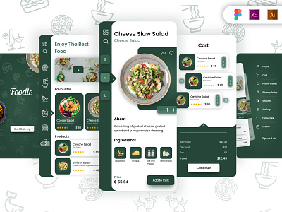 Restaurant App UI Design app deleivery app design food food app food deleivery app graphic design ios ui design mobile app mobile app design restaurant app ui