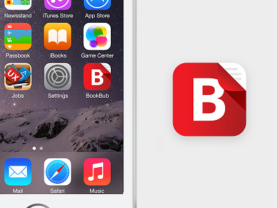 App Icon for BookBub app book book logo dailyui icon ios ios icon logo