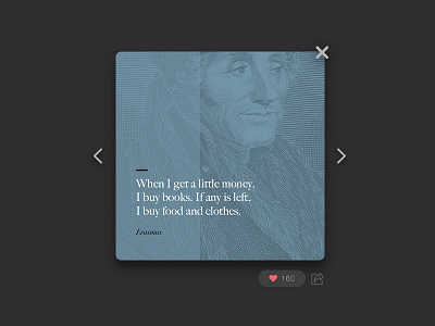 Quote author dailyui interface quote typography ui ux widget