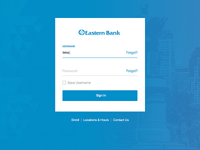 Login Screen bank banking error field finance fintech form login sign in ui ux web