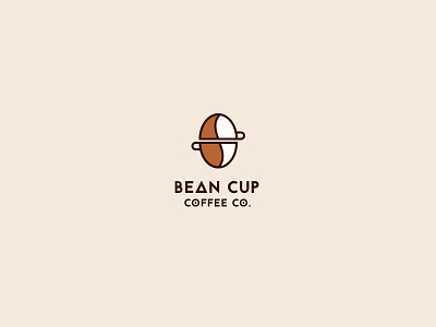 Bean Cup Coffee beverage branding coffee coffee illustration coffee logo cup drink icon identity illustration logo mark