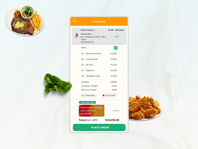 Jumia Food Checkout Redesign #DailyUI 002