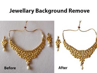 Jewellery Background Remove product retouching